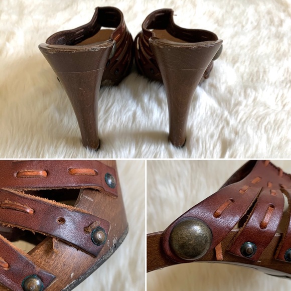 DOLCE & GABBANA Leather Platform Sandals - Picture 7 of 8